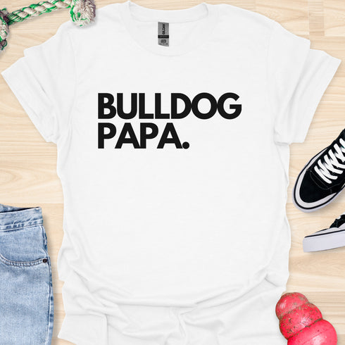 Bulldog Papa - V1 - Bold T-Shirt